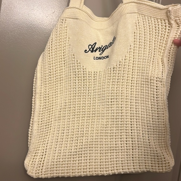 Axel Arigato beige grid shopper bag - Picture 6 of 6